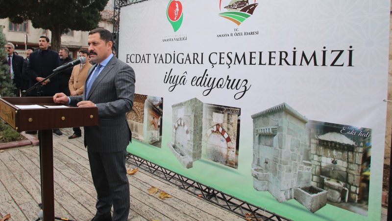 Vali Mustafa MASATLI Ecdad Yadigarı 3 Çeşmenin Açılışını Gerçekleştirdi