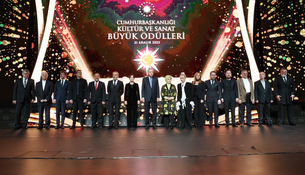 Cumhurbaşkanı Erdoğan, Cumhurbaşkanlığı Kültür ve Sanat Büyük Ödülleri Töreni’nde konuştu