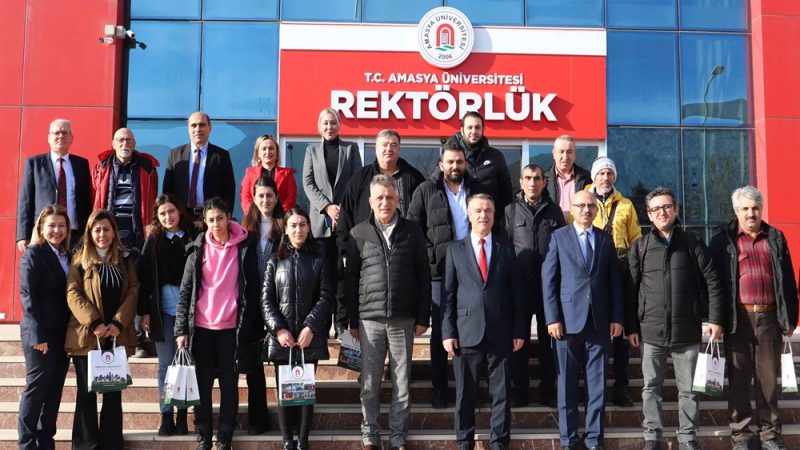 Amasya Üniversitesi Rektörü Süleyman Elmacı,Basın Mensuplarıyla Buluştu