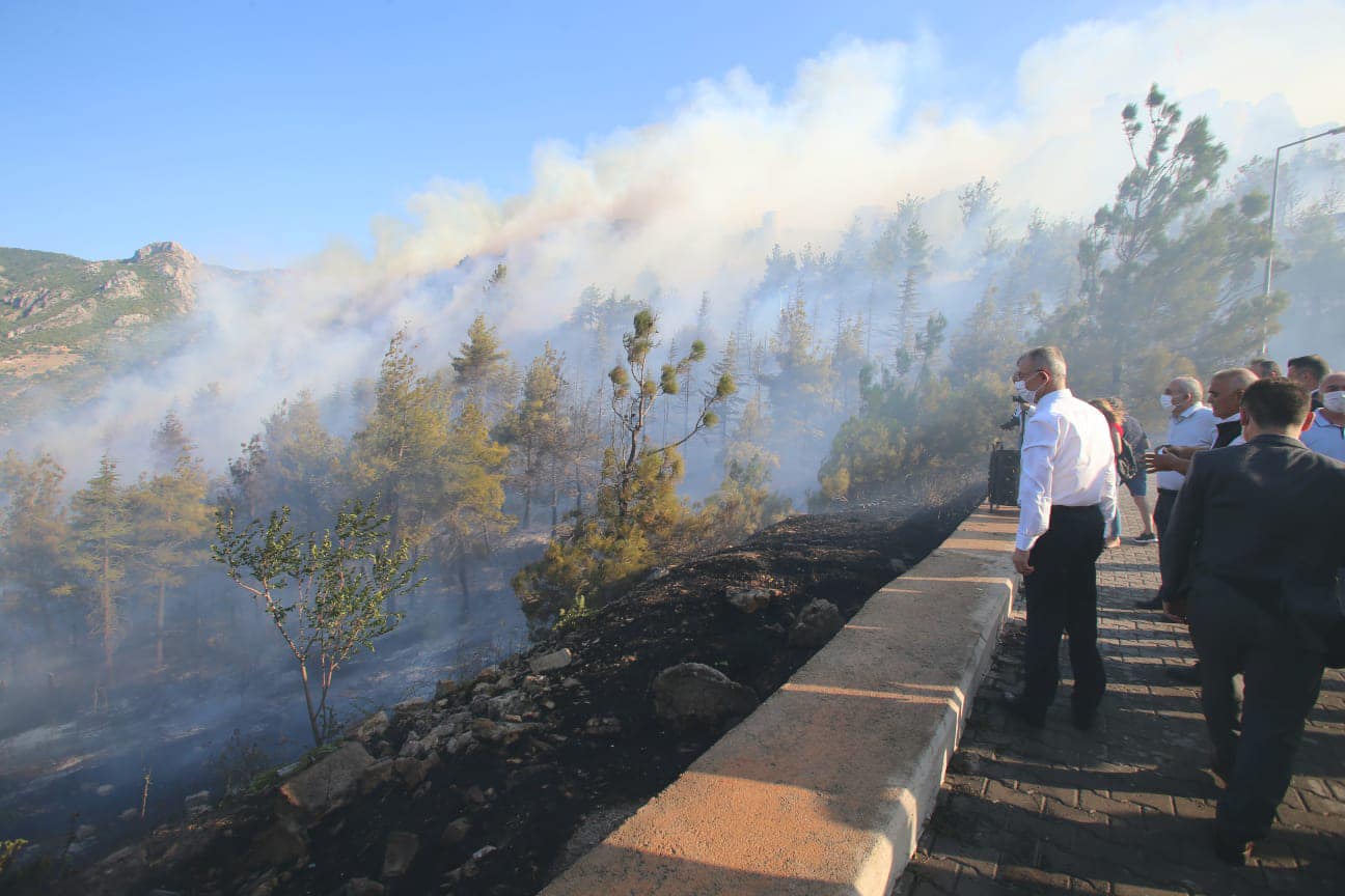 Amasya Haşerna Kalesi Ormanlık Alanında Yangın Çıktı